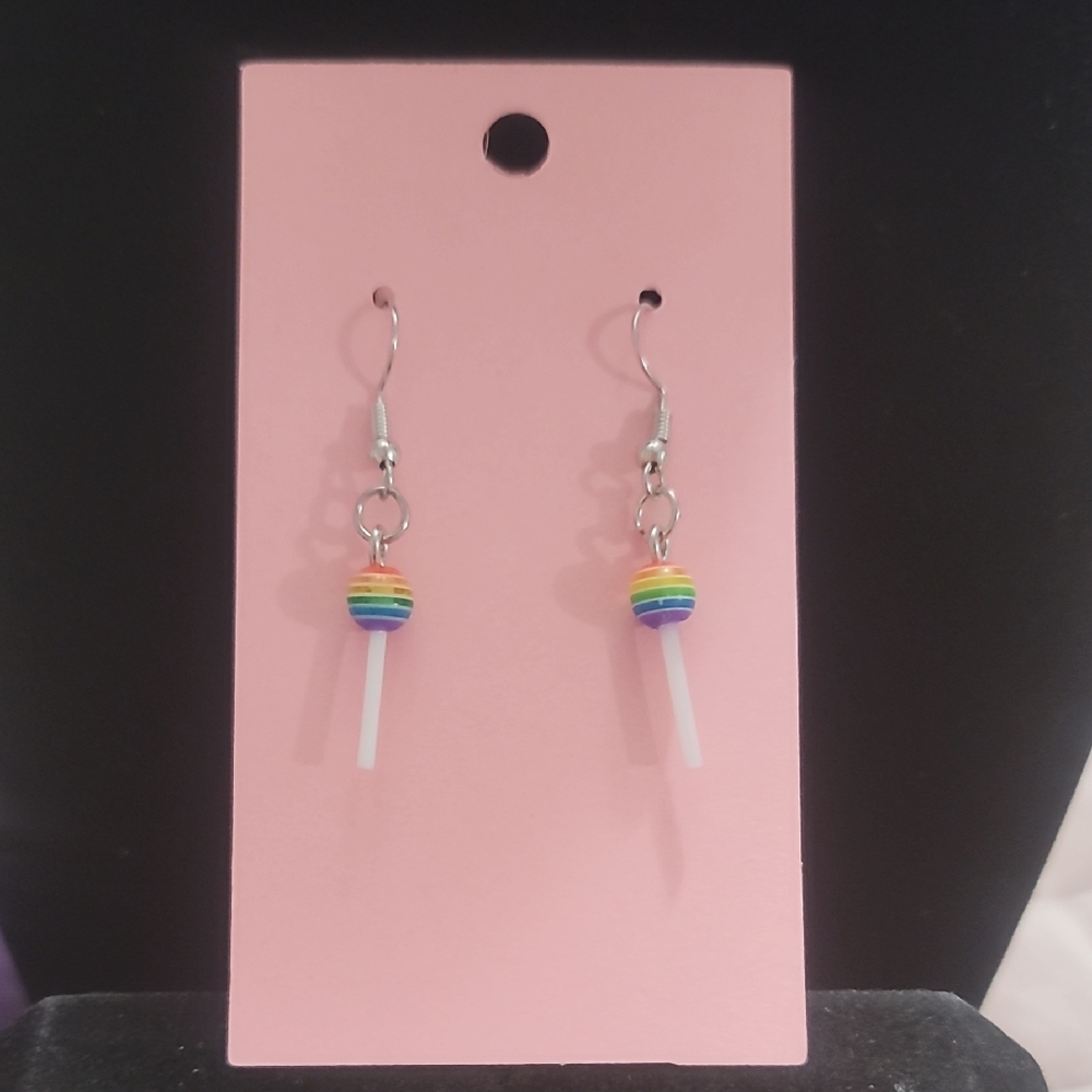 Colorful Lollipop Earrings